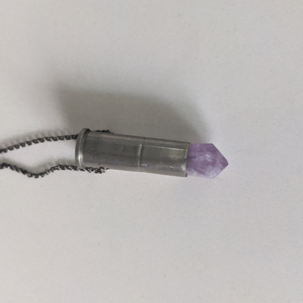 Amethyst Bullet Necklace
